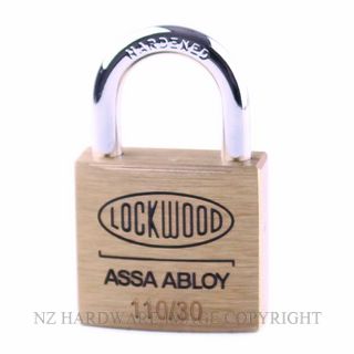 Lockwood 110 30 Series Padlocks Brass