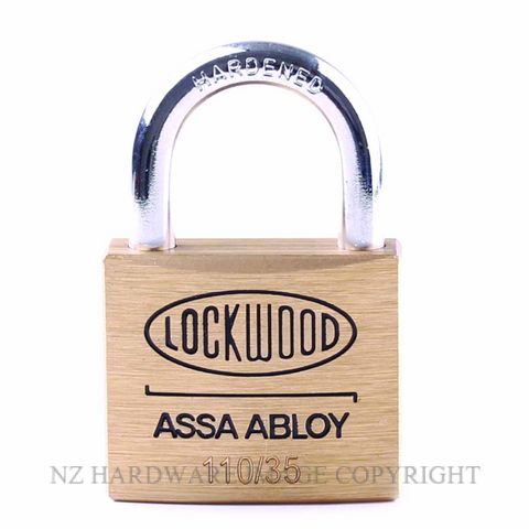 Lockwood 110 35 Series Padlocks Brass