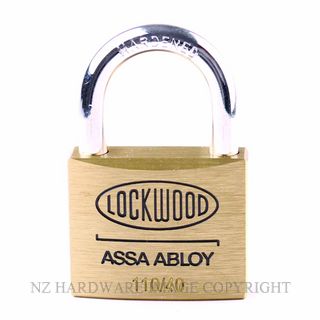 Lockwood 110 40 Series Padlocks Brass