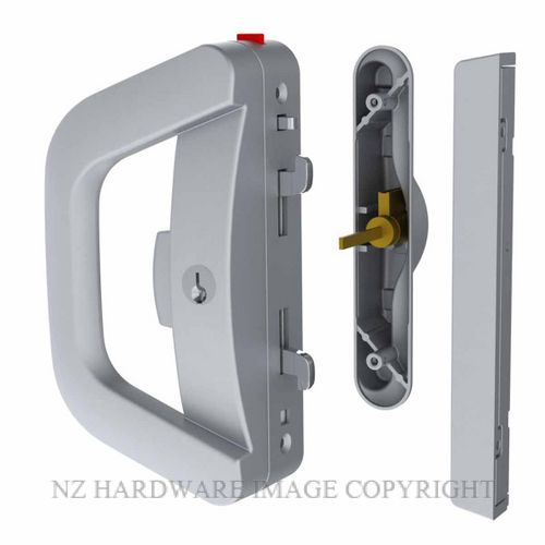 Keyed sliding door deals lock