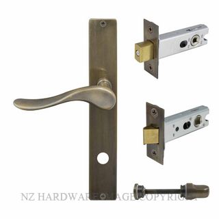 WINDSOR 8245 OR HAVEN SQUARE LONGPLATE PRIVACY KITSET OIL RUBBED BRONZE