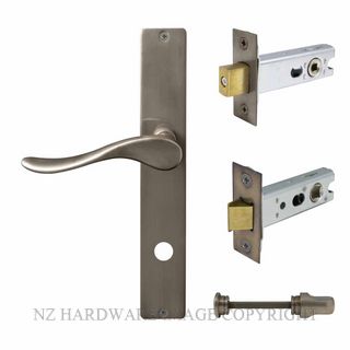 WINDSOR 8245 NB HAVEN SQUARE LONGPLATE PRIVACY KITSET NATURAL BRONZE