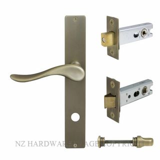 WINDSOR 8245 RB HAVEN SQUARE LONGPLATE PRIVACY KITSET ROMAN BRASS