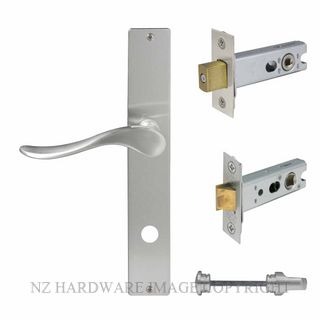 WINDSOR 8245 SC HAVEN SQUARE LONGPLATE PRIVACY KITSET SATIN CHROME