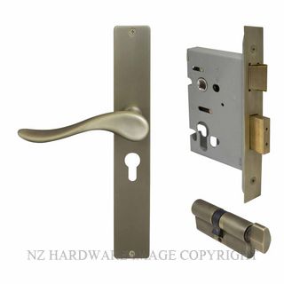 WINDSOR 8246 RB HAVEN SQUARE LONGPLATE LOCKSET E48 ROMAN BRASS