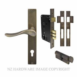 WINDSOR 8247 OR HAVEN SQUARE LONGPLATE LOCKSET E85 OIL RUBBED BRONZE