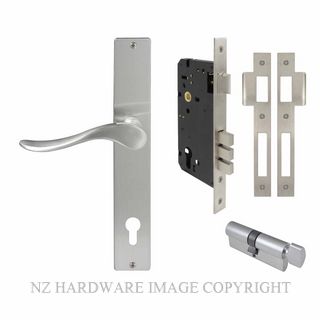 WINDSOR 8247 SC HAVEN SQUARE LONGPLATE LOCKSET E85 SATIN CHROME