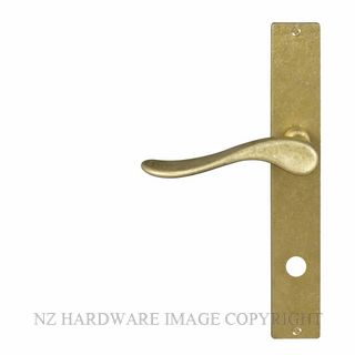WINDSOR 8194 P85 RLB HAVEN SQUARE LONGPLATE PRIVACY 85MM RUMBLED BRASS