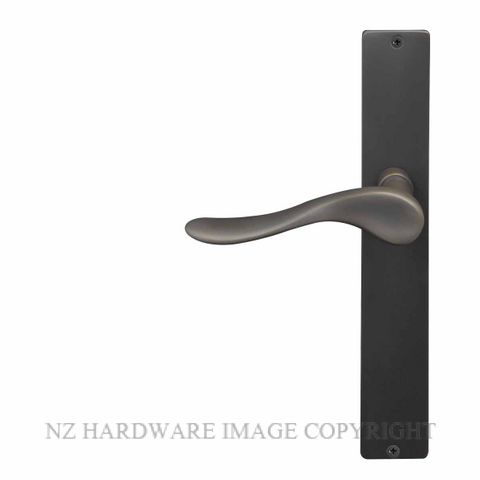 WINDSOR HAVEN SQUARE DRB LONGPLATE DARK ROMAN BRASS