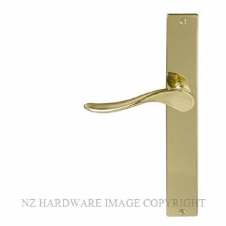 WINDSOR 8194RD PB HAVEN SQUARE LONGPLATE DUMMY RIGHT HAND POLISHED BRASS-LACQUERED
