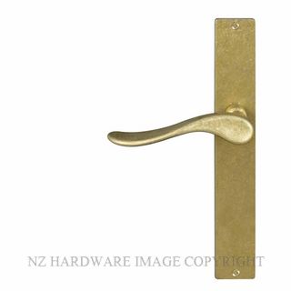 WINDSOR 8194RD RLB HAVEN SQUARE LONGPLATE DUMMY RIGHT HAND RUMBLED BRASS
