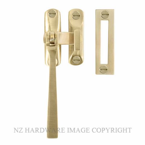 WINDSOR 5187 USB CASEMENT FASTENER SQUARE HANDLE UNLACQUERED SATIN BRASS