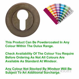 WINDSOR 8189 PC ESCUTCHEON - 50MM ROSE POWDER COAT