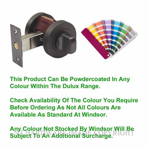 WINDSOR 9034 PC PRIVACY TURN SET 60MM BOLT POWDERCOAT