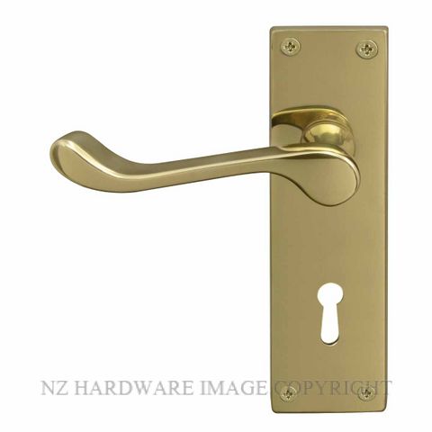 WINDSOR 7005-7006 UB BELMONT HANDLES UNLACQUERED BRASS