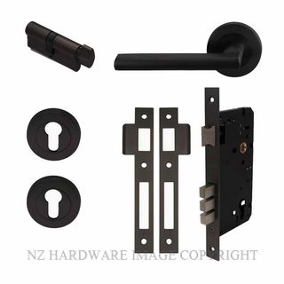 WINDSOR 7224 BN GALAXY PHOENIX ENTRANCE SET MATT BLACK
