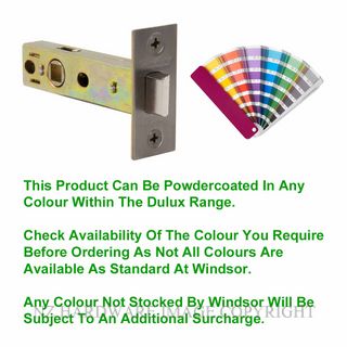 WINDSOR 1357 PC 60MM TUBULAR LATCH POWDER COAT
