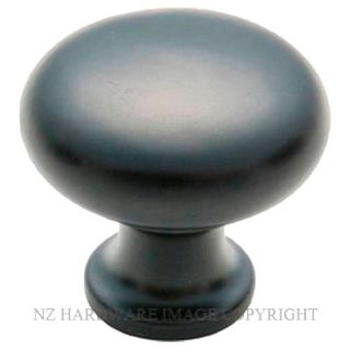 TRADCO 4082 BLK CUPBOARD KNOB CI 32MM MATT BLACK