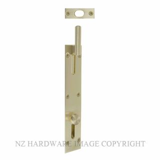 WINDSOR 5273 USB NECKED OUTWARD REVERSE BOLT 150MM UNLACQUERED SATIN BRASS