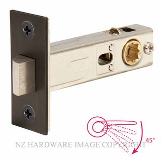 WINDSOR 1131 DRB 60MM 45 DEGREE SHORT ACTION TUBULAR LATCH 77MM C/S DARK ROMAN BRASS