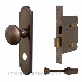 WINDSOR 3018 AB VICTORIAN KNOB PRIVACY SET ANTIQUE BRONZE