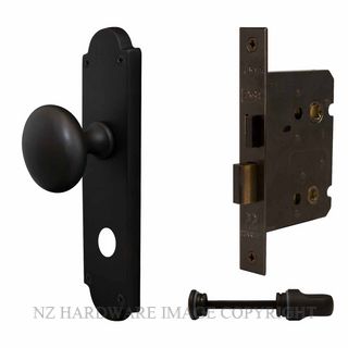 WINDSOR 3018 BLK VICTORIAN KNOB PRIVACY SET MATT BLACK