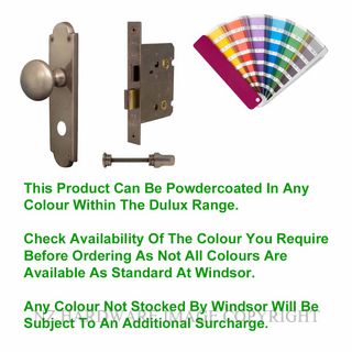 WINDSOR 3018 PC VICTORIAN KNOB PRIVACY SET POWDER COAT