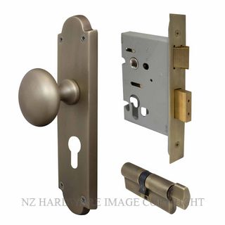 WINDSOR 3019 RB VICTORIAN KNOB EURO E48 LOCKSET ROMAN BRASS