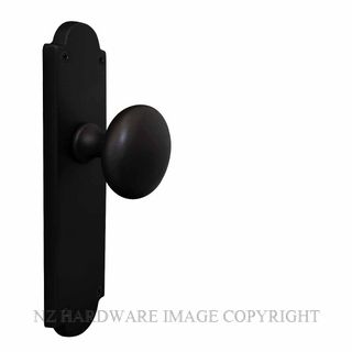 WINDSOR 3017 BLK VICTORIAN KNOB PASSAGE SET MATT BLACK