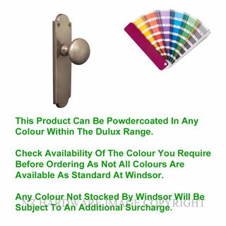 WINDSOR 3017 PC VICTORIAN KNOB PASSAGE SET POWDER COAT
