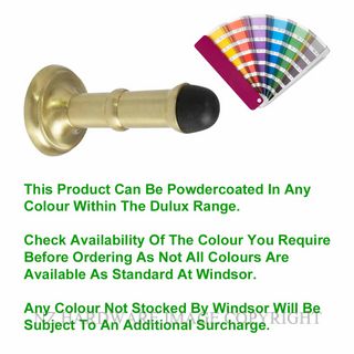 WINDSOR 5090 PC 73MM DOORSTOP CONCEALED SKIRTING FIX POWDER COAT