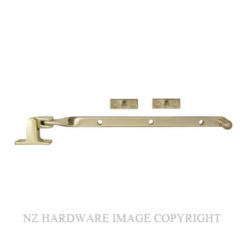 WINDSOR 5185 USB FANLIGHT STAY 250MM UNLACQUERED SATIN BRASS