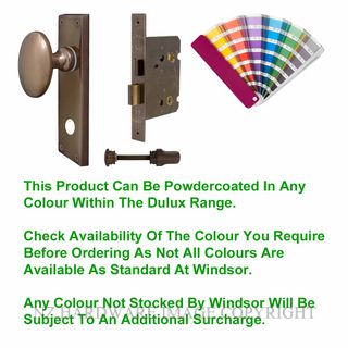 WINDSOR 5128 PC KNOB OVAL PLATE PRIVACY SET POWDER COAT