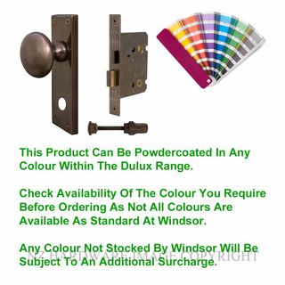 WINDSOR 3014 PC VICTORIAN KNOB PRIVACY KITSET POWDER COAT