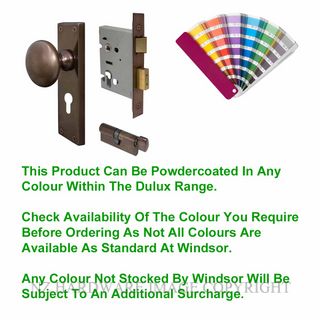 WINDSOR 3015 PC VICTORIAN KNOB E48 EURO CYLINDER KITSET POWDER COAT