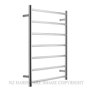 ALEXANDER ELAN 7A08 7 BAR 60R HEATED TOWEL LADDER POLISHED STAINLESS