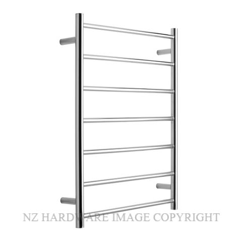 ALEXANDER ELAN 7A08 7 BAR 60R HEATED TOWEL LADDER POLISHED STAINLESS