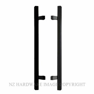 WINDSOR 7065 BLK PULL HANDLE PAIR 25MM SQUARE MATT BLACK