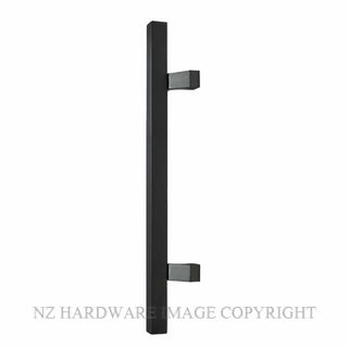 WINDSOR 7064 RF BLK 450MM PULL 25MM SQUARE SINGLE MATT BLACK