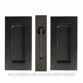 WINDSOR 5261 BLK SQUARE SLIDING DOOR FLUSHPULL KIT MATT BLACK