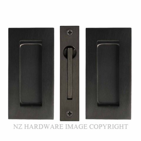 WINDSOR 5261 BLK SQUARE SLIDING DOOR FLUSHPULL KIT MATT BLACK