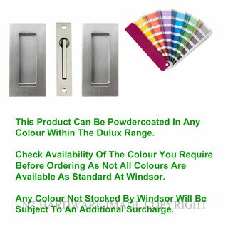 WINDSOR 5261 PC SQUARE SLIDING DOOR FLUSHPULL KIT POWDER COAT