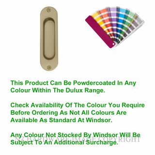 WINDSOR 8141 PC SINGLE FLUSHPULL 120X34MM POWDERCOAT