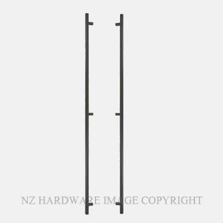 WINDSOR 7097 BLK 1800MM PULL HANDLE 25MM SQ. MATT BLACK