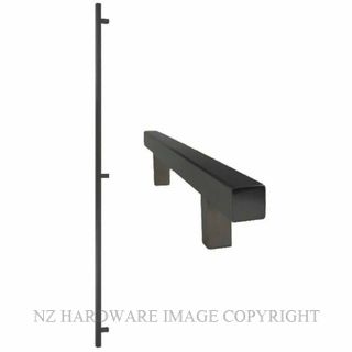 WINDSOR 7097-RF BLK 1800MM PULL 25MM SQ SINGLE MATT BLACK