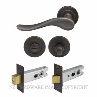WINDSOR 8241 DRB HAVEN 52MM PRIVACY SET ROUND ROSE DARK ROMAN BRASS