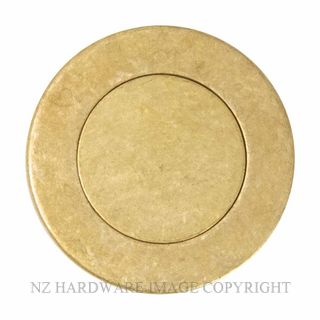 WINDSOR 8241 RLB HAVEN 52MM PRIVACY SET ROUND ROSE RUMBLED BRASS