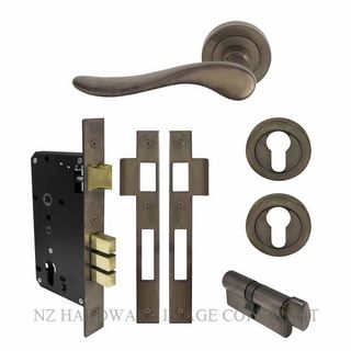 WINDSOR 8243 NB HAVEN 52MM ENTRANCE LOCKSET ROUND ROSE NATURAL BRONZE