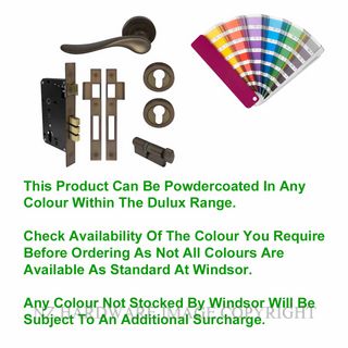 WINDSOR 8243 PC HAVEN 52MM ENTRANCE LOCKSET ROUND ROSE POWDERCOAT