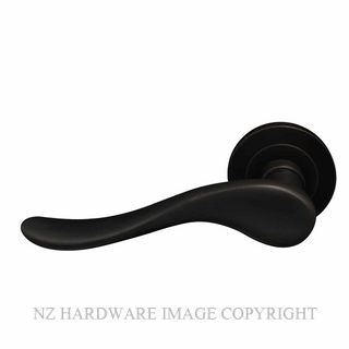 WINDSOR 8167 - 8243 BLK HAVEN LEVER ON ROSE MATT BLACK